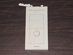 Husa originala Samsung Clear Cover with Ring Galaxy Z Flip 4 F766