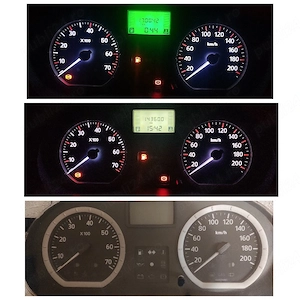 Ceasuri bord modificate Dacia Logan I MCV Sandero (2005-2012) 