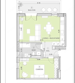 Apartament prima inchirere 2 camere, loc de parare, Torontalului - imagine 8