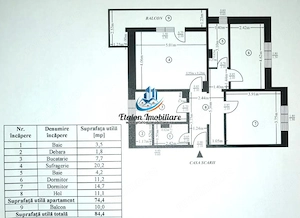 Apartament 3 camere decomandat, 84 mp utili, bloc 1987, Maratei - imagine 8
