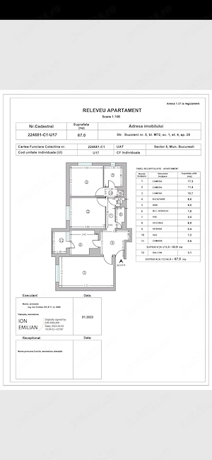 Apartament 3 camere Rahova Buzoieni