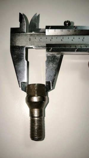 20 prezoane / suruburi roata Peugeot 308 / gama Peugeot - PSA - jante tabla - cap 17 mm - imagine 2