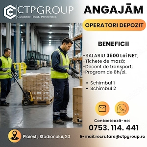  Angajam Operatori Depozit   PLOIEȘTI