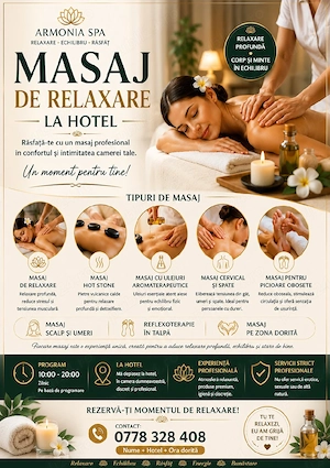 Masaj de Relaxare la Hotel