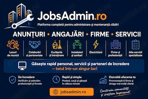 Locuri de muncă, curățenie, instalatori, electricieni și alte servicii