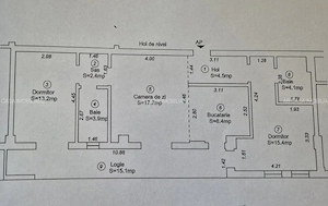 Închiriez apartament nou, mobilat, utilat, 3 camere, 2 băi, garaj subteran, terasă mare, boxă - imagine 2