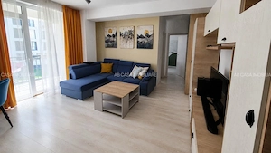 Închiriez apartament nou, mobilat, utilat, 3 camere, 2 băi, garaj subteran, terasă mare, boxă - imagine 4