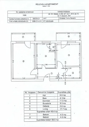 Vand apartament 2 camere decomandat etaj 4 zona IRUC - imagine 6