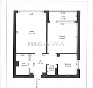 Apartament 2 camere decomandat zona Complex-Olimpia -CENTRALA - imagine 5