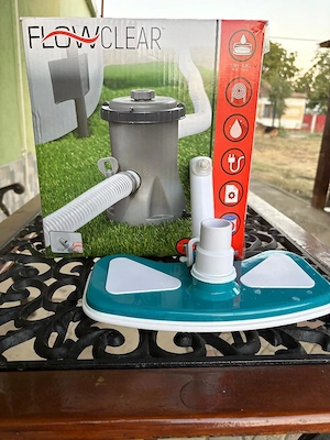 Pompa fitrare piscina + cap aspirator piscina