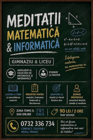 Meditații Matematică și Informatică | Constanța & Online