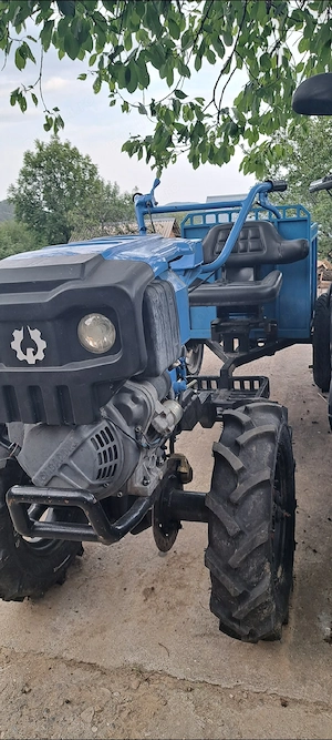 motocultor lombardini 12cp diesel cu remorca-stare bună