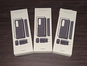 Pachet husa Standing Cover with Pen si incarcator 25W original Samsung Note Package Galaxy Z Fold 4