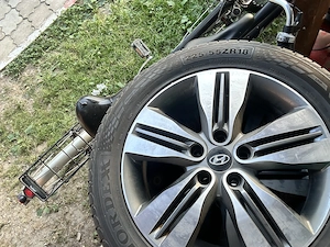 Jante Orig. Hyundai 18" + Senzori TPMS + Anvelope 225 55 R18 DOT 2025  - imagine 2