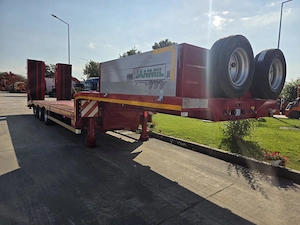Trailer 3 axe Janmil, full option, rampe duble, troliu 58900 eur+Tva - imagine 7