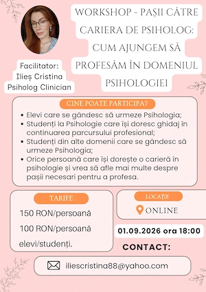 Workshop: pașii către cariera de psiholog 