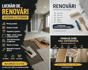  Lucrări de renovări și amenajări   București & Ilfov