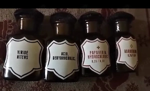sticle farmacie an 1900