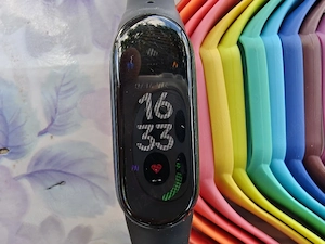 Bratara fitness Xiaomi Mi Band 5 + curele multicolore