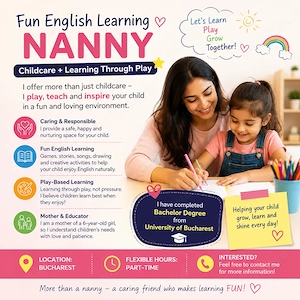 Fun English Learning Nanny   Childcare + Learning Through Play