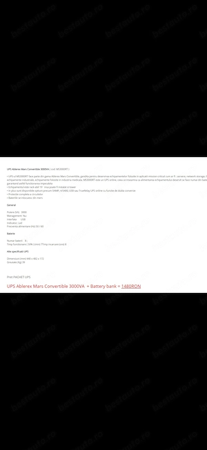 Ups 3000va Ablerex MS3000RT