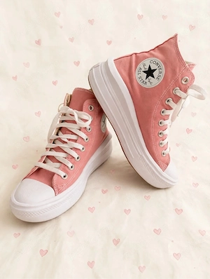 Converse All Star Move roz pastel platforma 39 ca noi - purtati o singura data