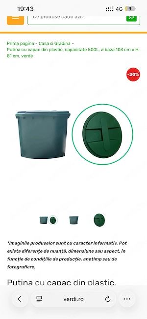 Vând 7 vane 500l cu capac 