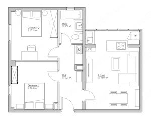 Apartament 3 camere - renovat prima inchiriere - zona Faleza Nord, Santa Maria Bay - proprietar - imagine 8