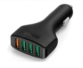 Incarcator auto Aukey CC-T9, 4 sloturi USB, QuickCharge 3.0