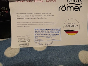BRITAX, Scaun auto Britax Romer!
