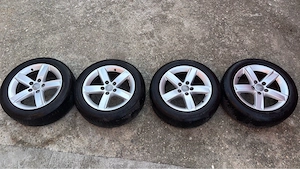 Jante Audi originale 5x112 + anvelope 205/55 R16 DOT 2024 M+S