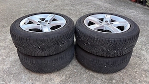 Jante Audi originale 5x112 + anvelope 205/55 R16 DOT 2024 M+S - imagine 5
