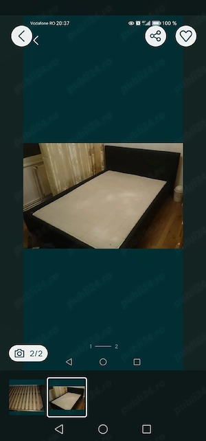 Vând pat plus somiera