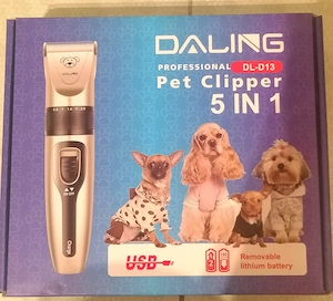 Set cosmetizare animalule tăiat unghii par etc Contine mașina tuns reincarcabila pe usb cu litiu.    - imagine 2