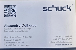 Angajari Soferi C+E la Albert Schuck Transport & Logistik   Venit lunar net 3550  - 3850  - imagine 3