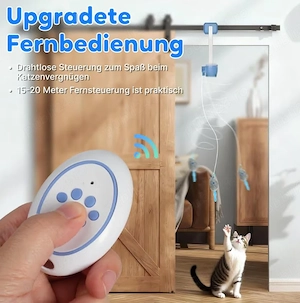  Jucărie Interactivă Electrică pentru Pisici   Mișcare Automată 360 , Telecomandă, Reîncărcare USB   - imagine 4