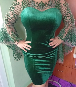 Rochiță verde smarald 