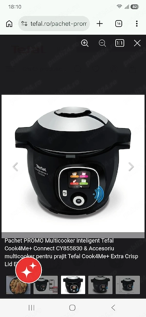 Tefal Cook4me Connect + Airfryer