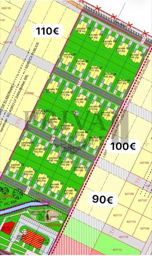 Teren intravilan 592 mp, fs 20 ml, Mosnita Noua