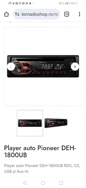 Player auto Pioneer la super preț .Se vinde cu probă 