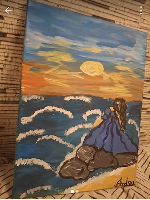Tablou handmade peisaj de vară 