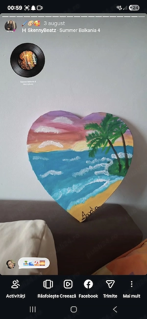Tablou handmade, paradis tropical