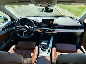 Audi A4 B9 2.0 TDI 150CP S-Tronic Automata   Interior Piele Maro   2016 - imagine 3