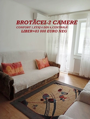 brotacei-2 camere,etaj 4