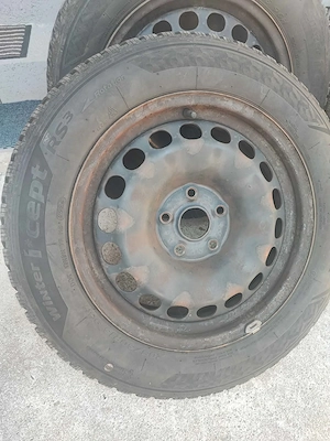 Anvelope de Iarna Hankook + 2 jante de tablă - imagine 2