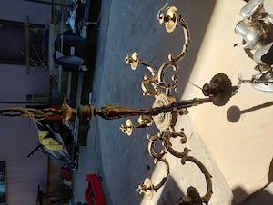 Candelabru din bronz masiv