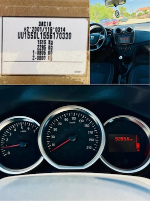 Dacia Sandero, 92.000 km, 0,9 TCe 90 cp, navigatie, clima, pilot automat  - imagine 10