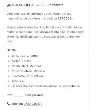 Vând Audi a4 2009 stare foarte buna - imagine 4