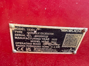 Excavator Takeuchi TB 290-2 - imagine 7