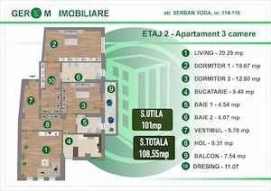 3 camere Serban Voda - imagine 3